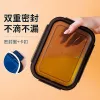Microwave-safe glass lunch box, heat-resistant lunch box, bowl with lid, sealed box with rice, glass bowl details Picture